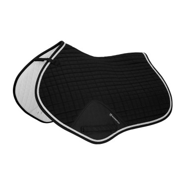 Almofada de sela para salto em algodão modelado Equestro Preto