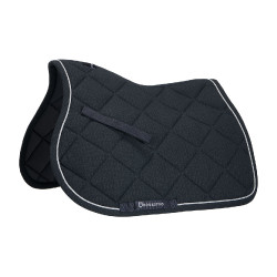 Almofada de sela para salto em algodão com debruns Diamond Equestro Cinzento