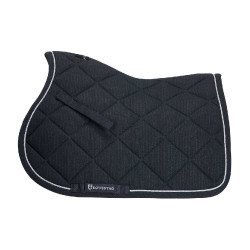Almofada de sela para salto em algodão com debruns Diamond Equestro Cinzento