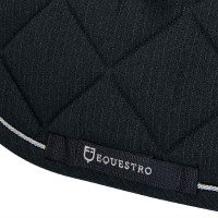 Almofada de sela para salto em algodão com debruns Diamond Equestro Cinzento Almofada de sela para salto em algodão com debruns Diamond Equestro Cinzento