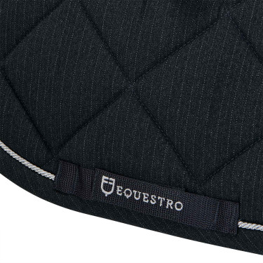 Almofada de sela para salto em algodão com debruns Diamond Equestro Cinzento