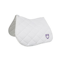Sela de salto com logotipo multicolorido GP Equestro Branco / branco / dália violeta