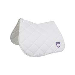 Sela de salto com logotipo multicolorido GP Equestro Branco / branco / dália violeta
