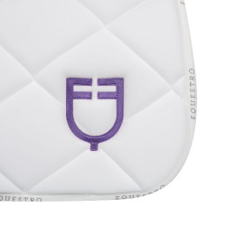 Sela de salto com logotipo multicolorido GP Equestro Branco / branco / dália violeta