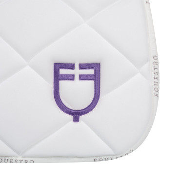 Sela de salto com logotipo multicolorido GP Equestro Branco / branco / dália violeta