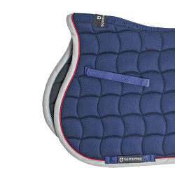 Sela de salto com debruns contrastantes Red Trim Equestro Marinho / vermelho / cinza Azul-marinho