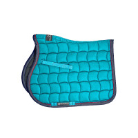 Sela de salto com debruns contrastantes Red Trim Equestro Turquesa / vermelho / marinho Azul