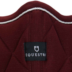 Sela de salto para pônei Diamond em algodão com debruns Equestro Bordéus Bord&amp;ocirc;