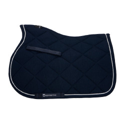 Sela de salto para pônei Diamond em algodão com debruns Equestro Marinho Azul-marinho