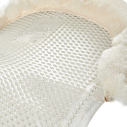 Amortecedor de gel para pônei com recorte e borda em pele de carneiro Classic Acavallo Transparente / natural