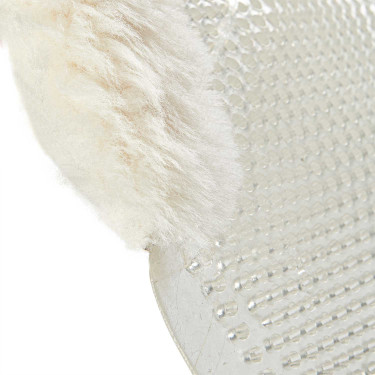 Amortecedor de gel para pônei com recorte e borda em pele de carneiro Classic Acavallo Transparente / natural