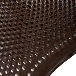 Amortecedor de gel para pônei com recorte e borda em pele de carneiro Classic Acavallo Castanho / castanho