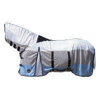 Capa anti-moscas Strong com colar HKM Azul / branco / cinza