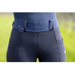 Legging Aruba fundo 1/1 em silicone HKM Azul escuro