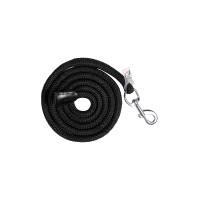 Longe Carlotta com mosquetão HKM Preto Longe Carlotta com mosquetão HKM Preto