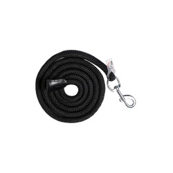 Longe Carlotta com mosquetão HKM Preto Longe Carlotta com mosquetão HKM Preto