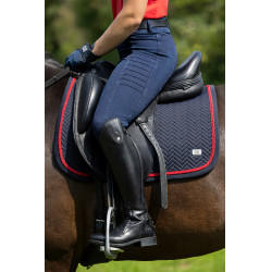 Calça feminina Aruba Denim com fundo 1/1 em silicone HKM Azul escuro