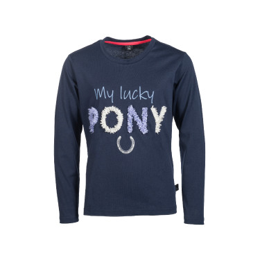 Polo de manga comprida infantil Aymee HKM Azul escuro