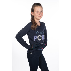 Polo de manga comprida infantil Aymee HKM Azul escuro