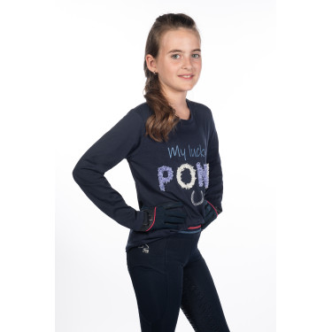 Polo de manga comprida infantil Aymee HKM Azul escuro