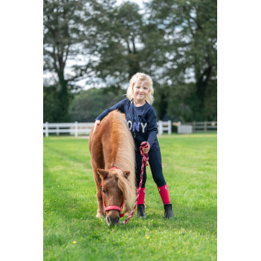 Polo de manga comprida infantil Aymee HKM Azul escuro