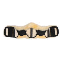 Protetor de cilha Premium em lã de carneiro HKM Natural Castanho Protetor de cilha Premium em lã de carneiro HKM Natural Castanho