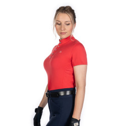 Camiseta funcional feminina Aruba de mangas curtas HKM Vermelho Camiseta funcional feminina Aruba de mangas curtas HKM Vermelho