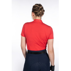 Camiseta funcional feminina Aruba de mangas curtas HKM Vermelho Camiseta funcional feminina Aruba de mangas curtas HKM Vermelho