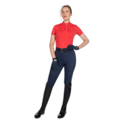 Camiseta funcional feminina Aruba de mangas curtas HKM Vermelho Camiseta funcional feminina Aruba de mangas curtas HKM Vermelho