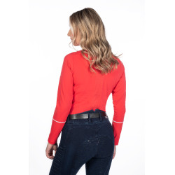 Camiseta funcional feminina Aruba de mangas compridas HKM Vermelho Camiseta funcional feminina Aruba de mangas compridas HKM Vermelho