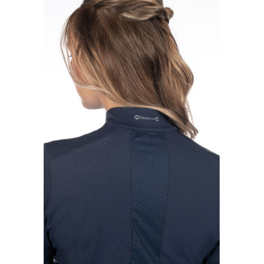 Camiseta funcional feminina Aruba de mangas compridas HKM Azul escuro