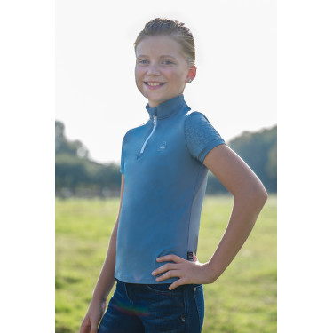 Camiseta funcional infantil Aymee HKM Azul cinzento