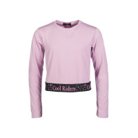 Camiseta funcional infantil Hailey HKM Lilás claro Rosa