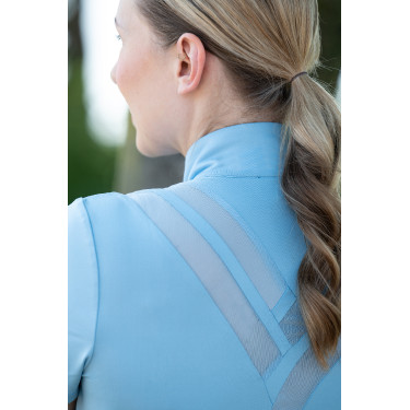 Camiseta funcional feminina Nashville HKM Azul claro