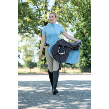 Camiseta funcional feminina Nashville HKM Azul claro