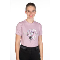 Camiseta infantil Hailey HKM Lilás claro Rosa Camiseta infantil Hailey HKM Lilás claro Rosa