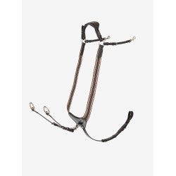 Peitoral elástico Arika LeMieux Castanho / prateado Peitoral elástico Arika LeMieux Castanho / prateado