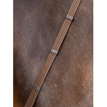 Rendas LeMieux Continental em Tecido Castanho / prateado