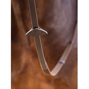 Rendas LeMieux Continental em Tecido Castanho / prateado