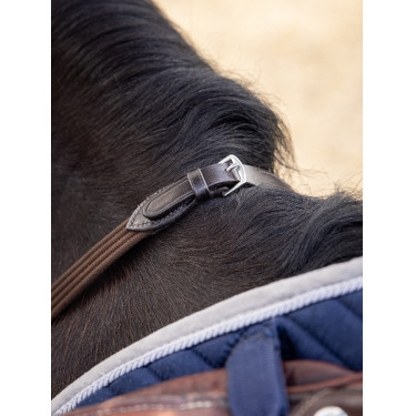 Rendas LeMieux Continental em Tecido Castanho / prateado