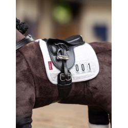 Almofada de sela Square Dressage para brinquedo Mini Pônei LeMieux Branco Almofada de sela Square Dressage para brinquedo Mini Pônei LeMieux Branco