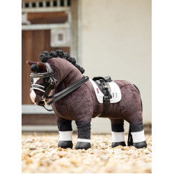 Almofada de sela Square Dressage para brinquedo Mini Pônei LeMieux Branco Almofada de sela Square Dressage para brinquedo Mini Pônei LeMieux Branco