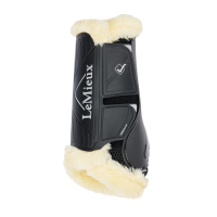 Guêtres de dressage mouton LeMieux Motionflex Preto / natural Guêtres de dressage mouton LeMieux Motionflex Preto / natural