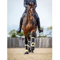 Guêtres de dressage mouton LeMieux Motionflex Preto / natural Guêtres de dressage mouton LeMieux Motionflex Preto / natural