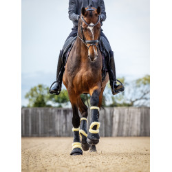 Guêtres de dressage mouton LeMieux Motionflex Preto / natural