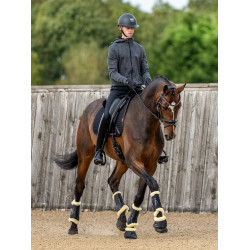 Guêtres de dressage mouton LeMieux Motionflex Preto / natural