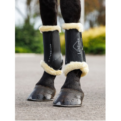 Guêtres de dressage mouton LeMieux Motionflex Preto / natural