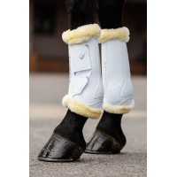 Guêtres de dressage mouton LeMieux Motionflex Branco / natural