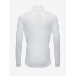 Polo de competição Eva LeMieux Young Rider de mangas compridas Branco Polo de competição Eva LeMieux Young Rider de mangas compridas Branco