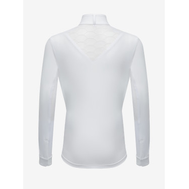 Polo de competição Eva LeMieux Young Rider de mangas compridas Branco Polo de competição Eva LeMieux Young Rider de mangas compridas Branco